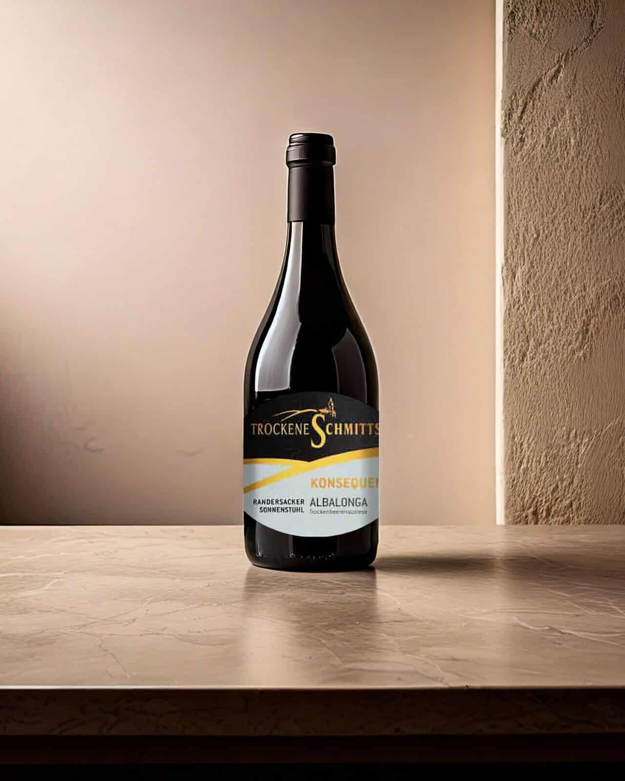 Kleine Flasche suesswein albalonga trockenbeerenauslese uai