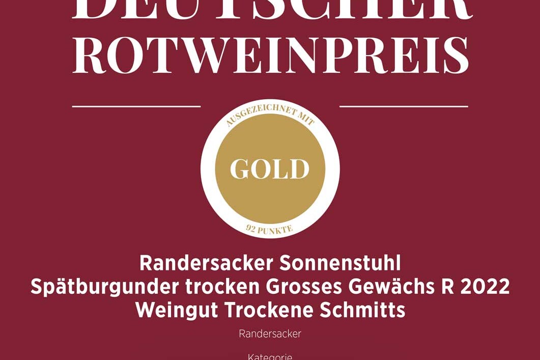 Deutscher Rotweinpreis 2025 urkunde spaetburgunder gg uai