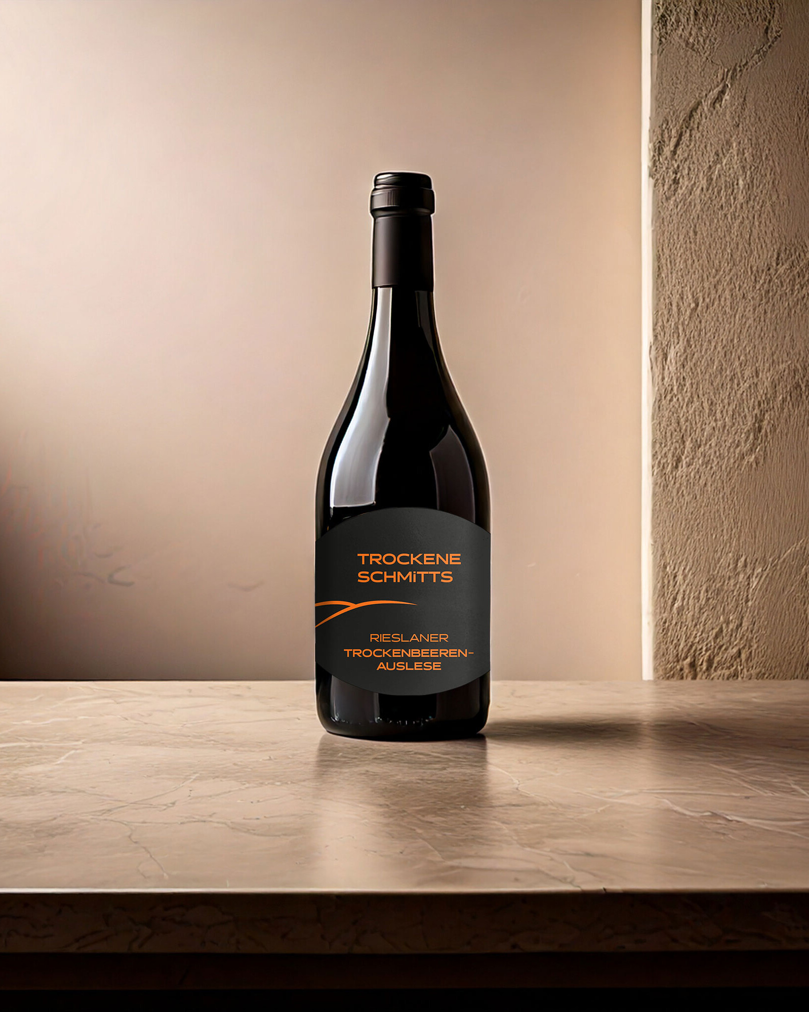 Kleine Flasche suesswein rieslaner trockenbeerenauslese uai